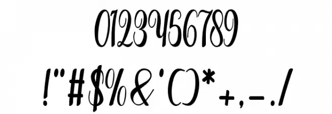 Alifa arwah studio Font OTHER CHARS