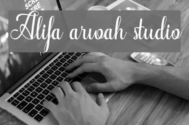 Alifa arwah studio Font examples