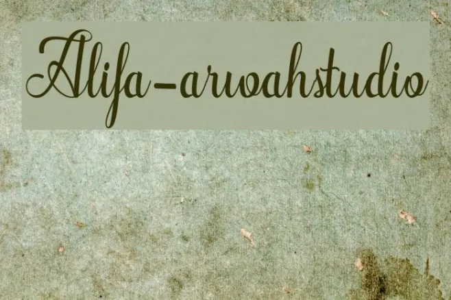 Alifa-arwahstudio Example 1