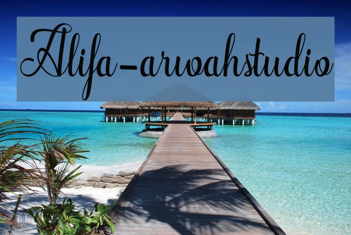 Alifa-arwahstudio Font examples