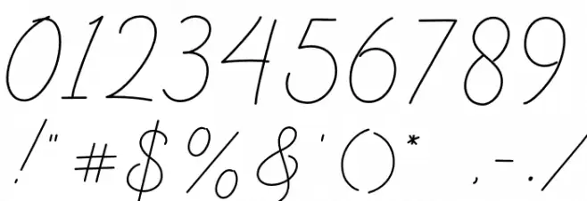 Alifia Font OTHER CHARS