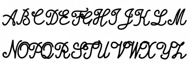 Alifia 字体 大写