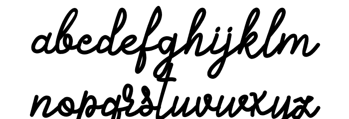 Alifia Font LOWERCASE
