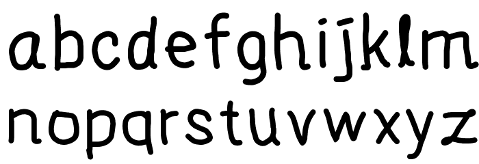 Alifia's Handwritten 1 Font LOWERCASE