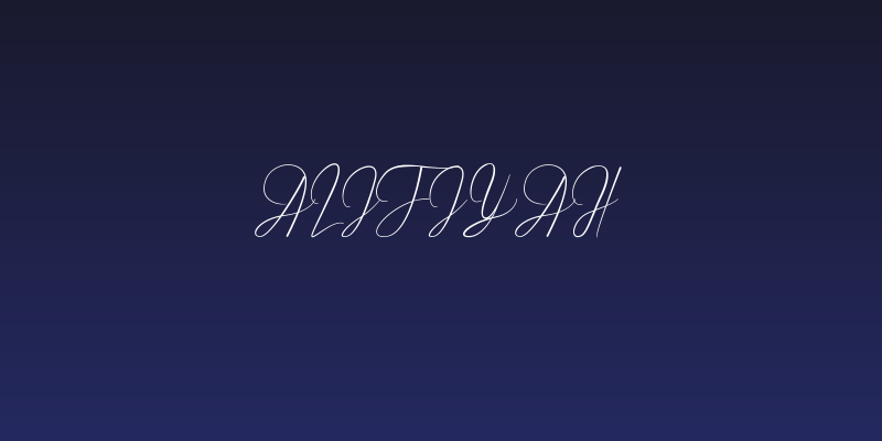 Alifiyah Social Header