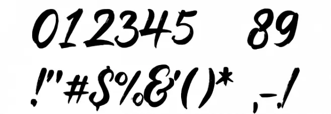 Aligatai Font OTHER CHARS