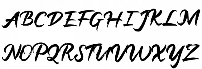 Aligatai Schriftart Groß