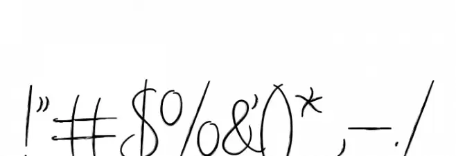 Aligator Font OTHER CHARS