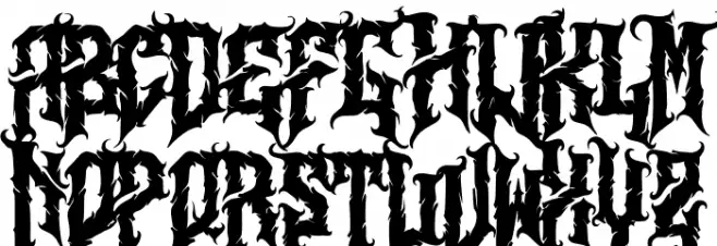 Aligator Schriftart Groß