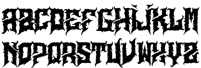 Aligator Font LOWERCASE