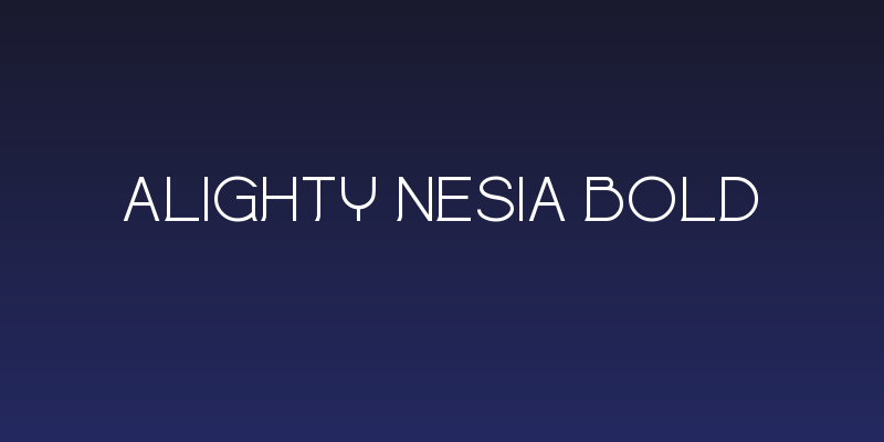 Alighty Nesia Bold Social Header