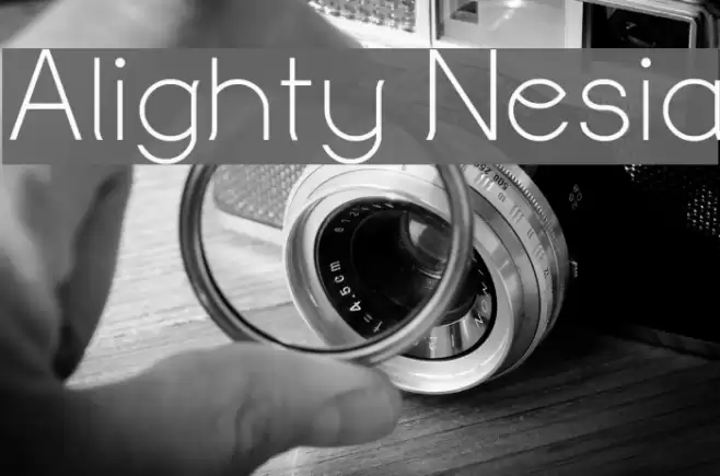 Alighty Nesia Font examples