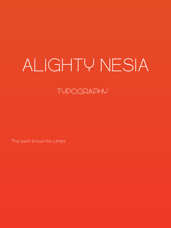 Alighty Nesia Poster