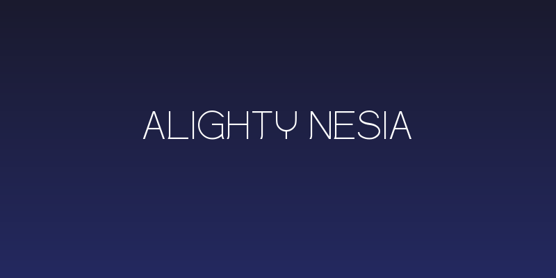 Alighty Nesia Social Header