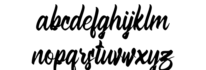 Aligore Font LOWERCASE