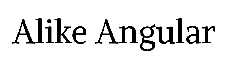 Alike Angular Font