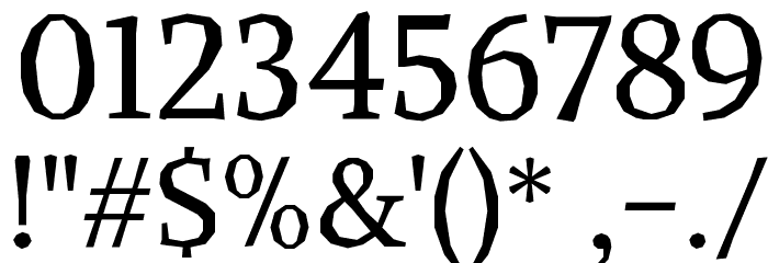 Alike Angular Font OTHER CHARS