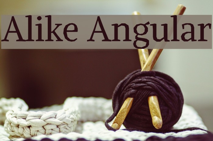 Alike Angular Font examples