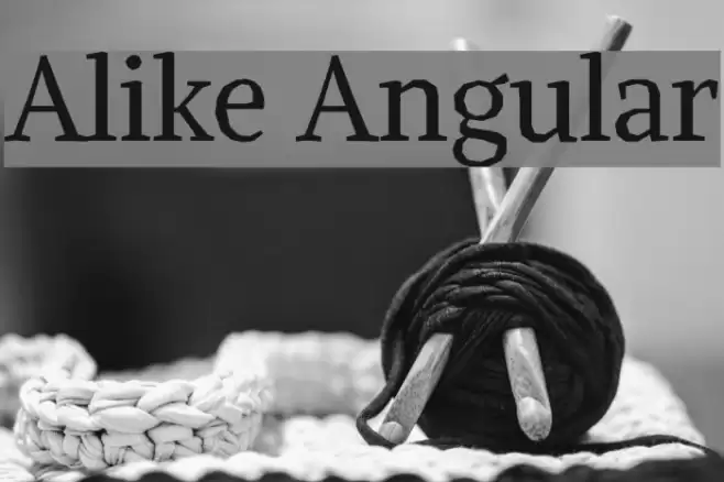 Alike Angular Font examples