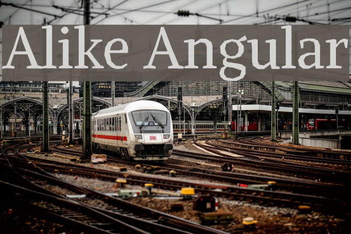 Alike Angular Font examples