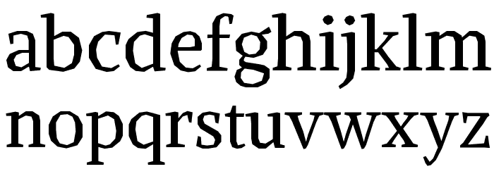 Alike Angular Font LOWERCASE