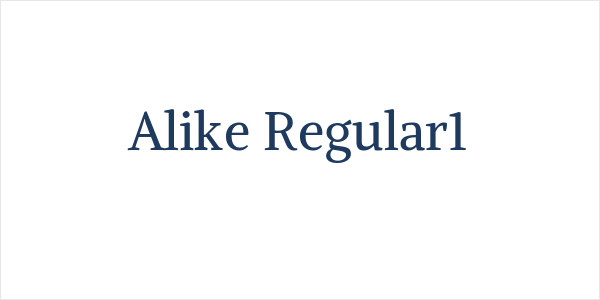Alike Regular1 Logo