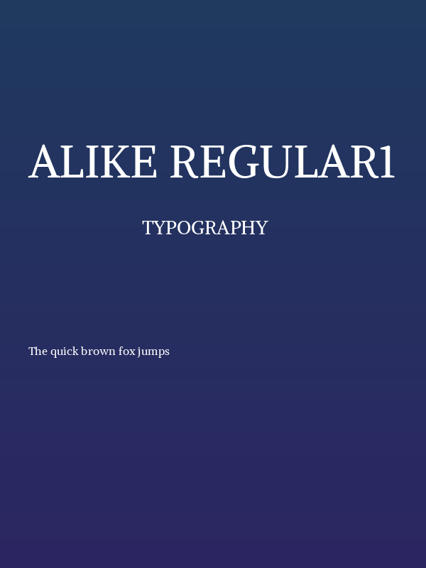 Alike Regular1 Poster