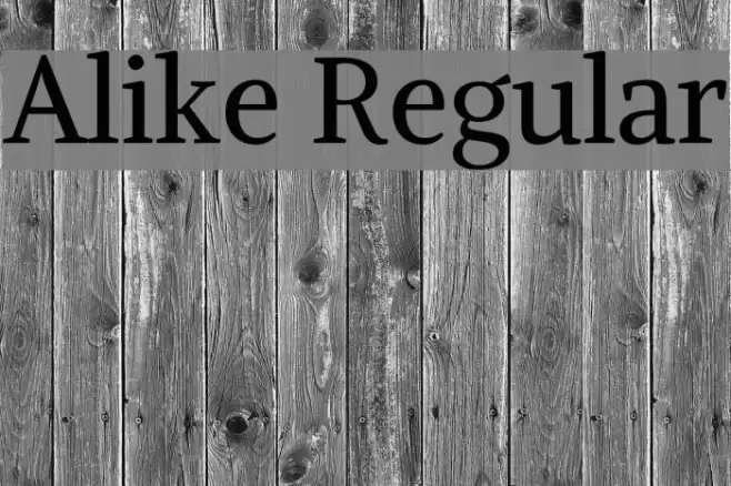 Alike Regular examples