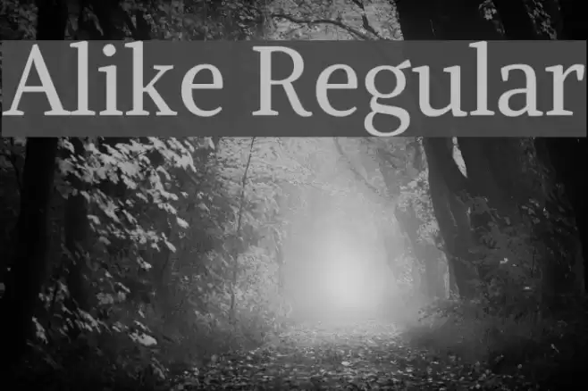 Alike Regular examples