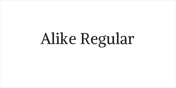 Alike Regular Logo