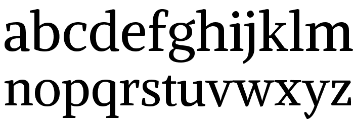 Alike Regular Font LOWERCASE