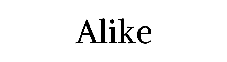 Alike Font