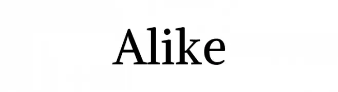 Alike  नि: शुल्क फ़ॉन्ट्स डाउनलोड