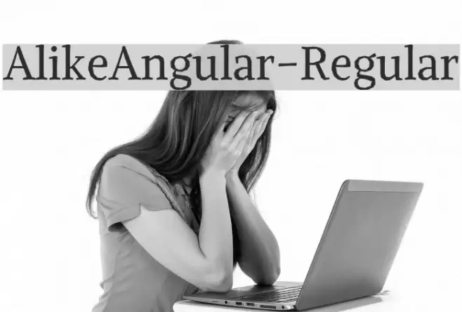 AlikeAngular-Regular Schriftart examples