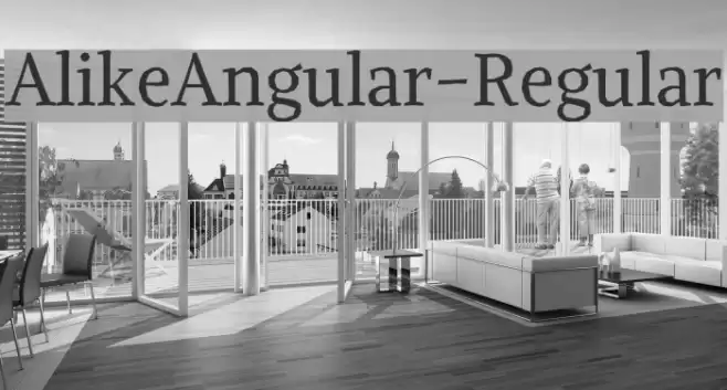 AlikeAngular-Regular Schriftart examples