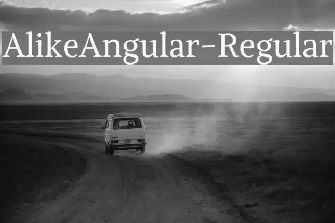 AlikeAngular-Regular Schriftart examples