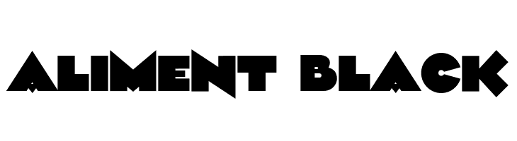 Aliment Black  Free Fonts Download