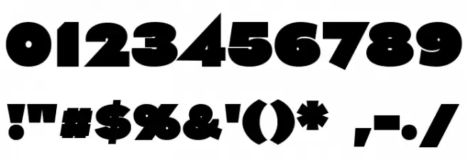 Aliment Black Font OTHER CHARS