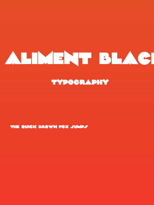 Aliment Black Poster