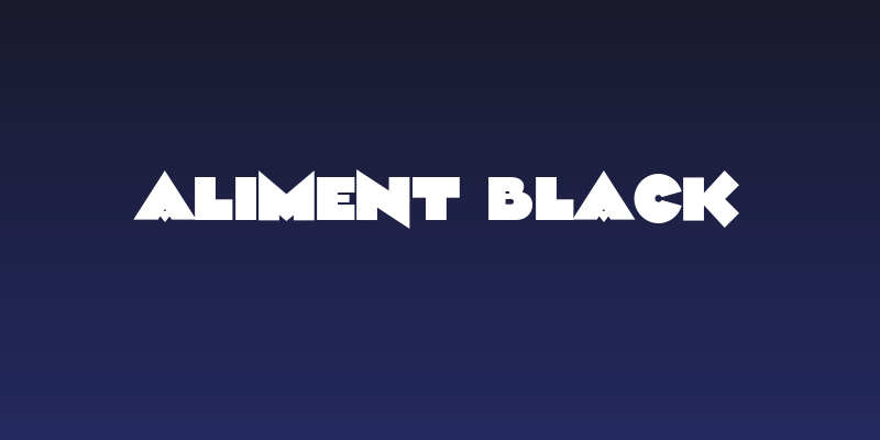 Aliment Black Social Header