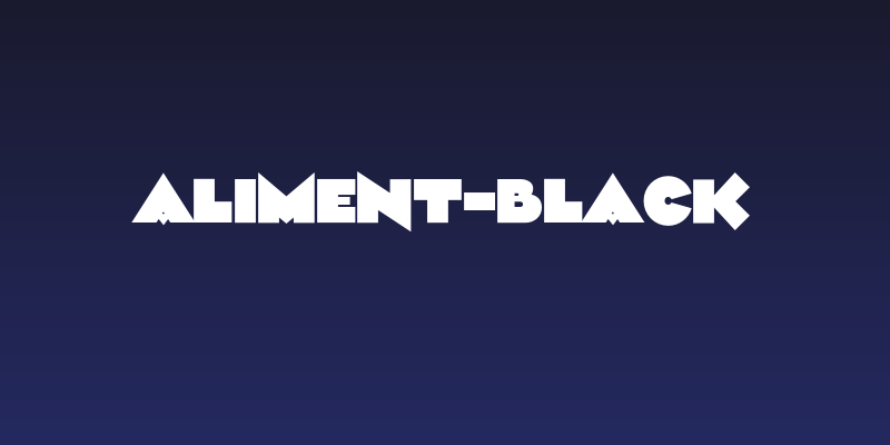Aliment-Black Social Header