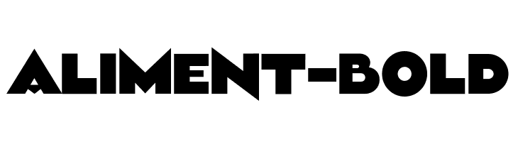 Aliment-Bold  Fuentes Gratis Descargar