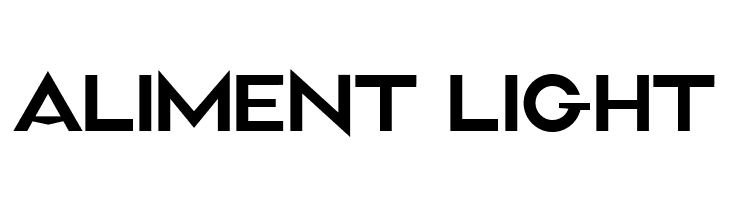 Aliment Light  フリーフォントのダウンロード