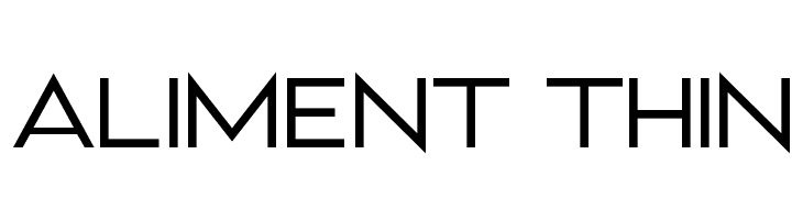 Aliment Thin  Fuentes Gratis Descargar