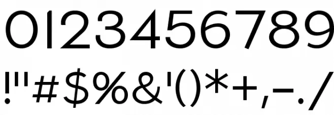 Aliment Thin Font OTHER CHARS