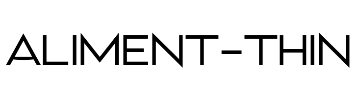 Aliment-Thin  Fuentes Gratis Descargar