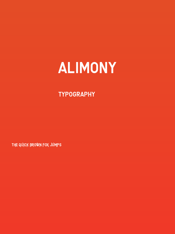 Alimony Poster