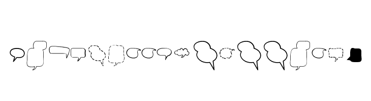 Alin Speech Bubbles 2  免费字体下载