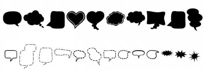 Alin Speech Bubbles 2 Font OTHER CHARS