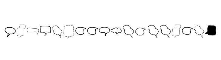 Alin Speech Bubbles 2  フリーフォントのダウンロード